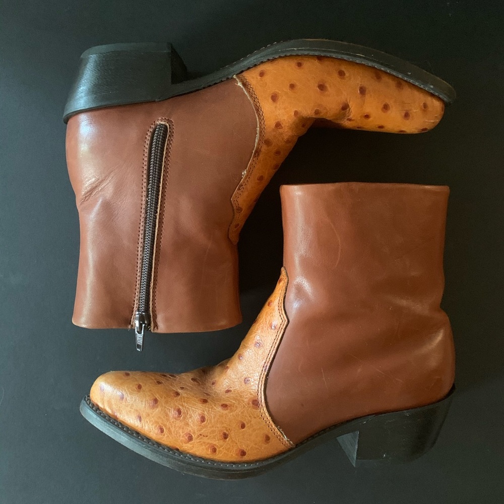 Vintage Durango Cowboy Boots Two Tone - Picture 1 of 7